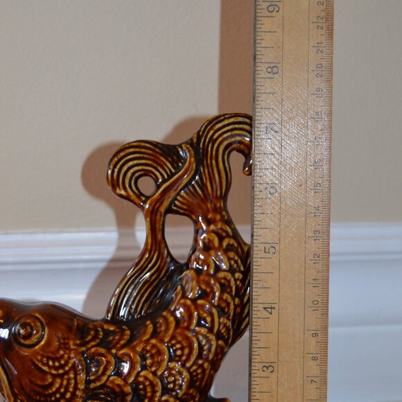 Vintage fish figurine glazed, made in Brazil 1960s - Picture 8 of 8